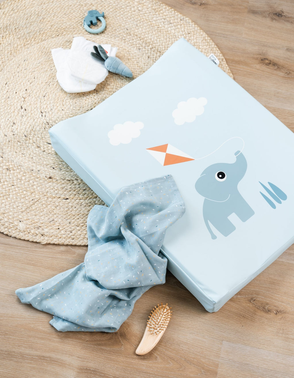 Bijtringen Deer friends Green/Blue - set van 2 - Bijtspeelgoed Done by Deer - In den Olifant