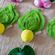 Bijtspeeltje Met Mini Knuffeldoekje | Lemon Mini Doudou - Teether - Bijtspeelgoed Oli&Carol - In den Olifant