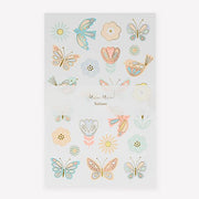 Birds & Butterflies Tattoo Sheet - Kinderschmink en tattoos Meri Meri - In den Olifant