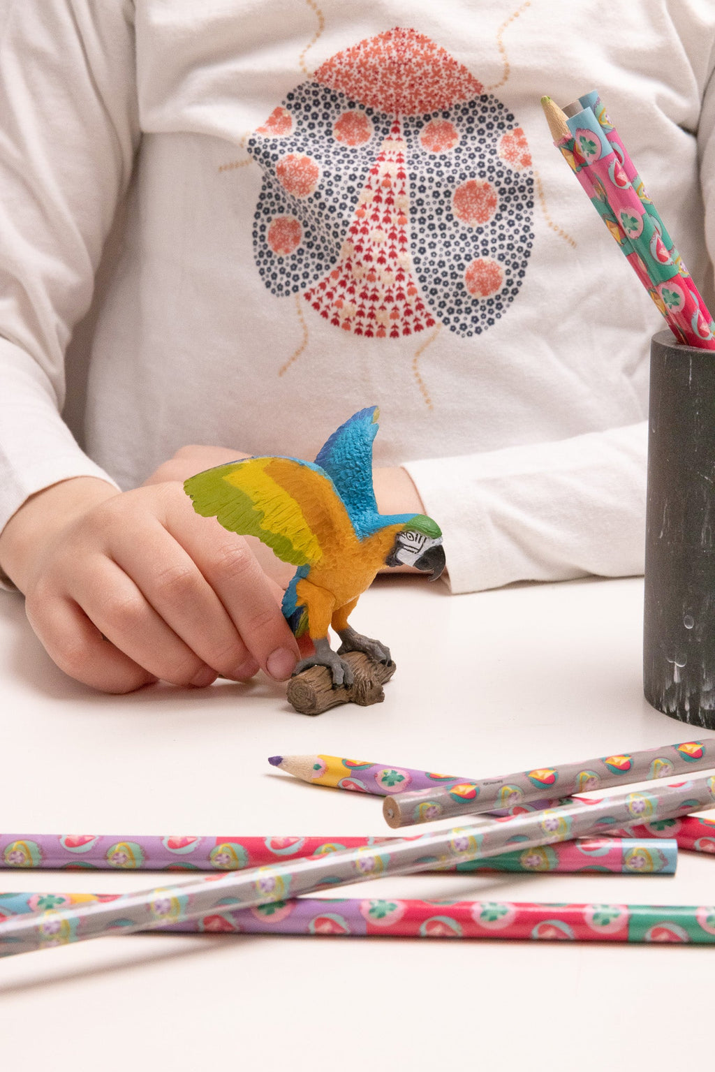 Blauwe Ara Papegaai - Speeldieren Papo - In den Olifant