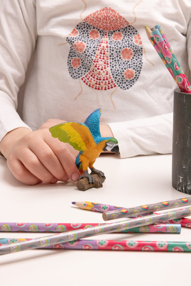 Blauwe Ara Papegaai - Speeldieren Papo - In den Olifant