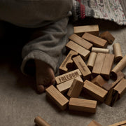 Blokkendoos Natural Blocks In Tray - 30 pcs - Houten blokken Wooden Story - In den Olifant