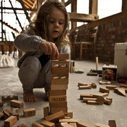 Blokkendoos Natural Blocks In Tray - 30 pcs - Houten blokken Wooden Story - In den Olifant
