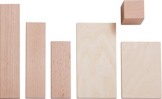 Blokkenset Bouwsteensysteem Clever - Up! 1.0 - set van 46 - Houten blokken Haba - In den Olifant