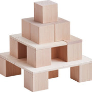 Blokkenset Bouwsteensysteem Clever - Up! 1.0 - set van 46 - Houten blokken Haba - In den Olifant