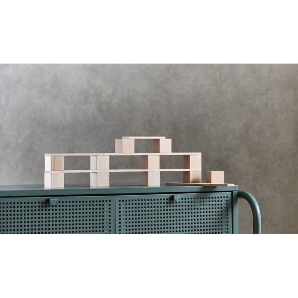 Blokkenset Bouwsteensysteem Clever - Up! 1.0 - set van 46 - Houten blokken Haba - In den Olifant