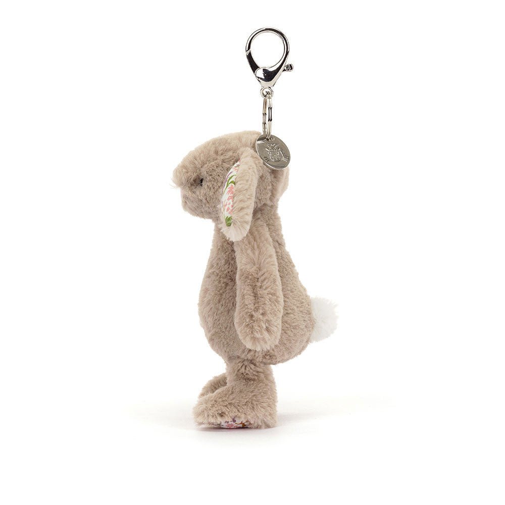 Blossom Beige Bunny Petal Bag Charm - Sleutelhangers Jellycat - In den Olifant