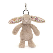 Blossom Beige Bunny Petal Bag Charm - Sleutelhangers Jellycat - In den Olifant