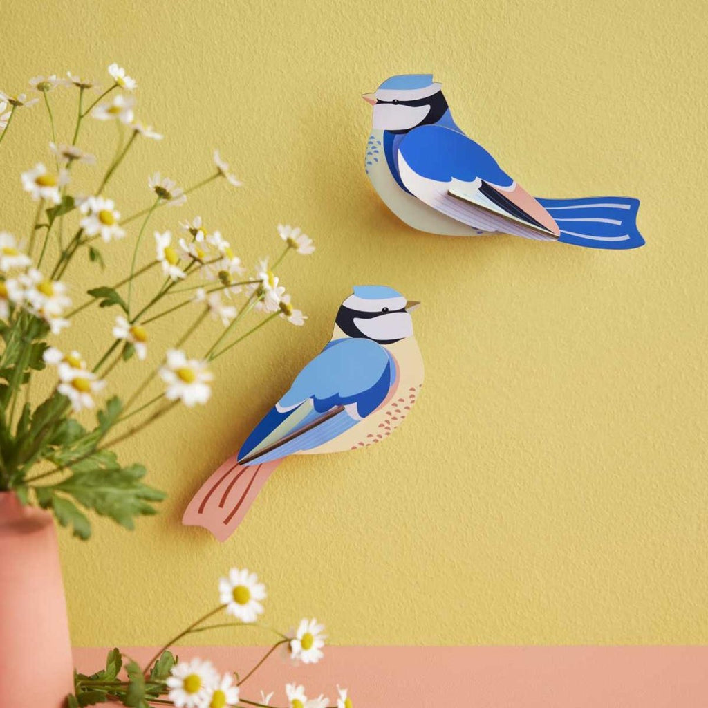 Muurdecoratie Wall Art Garden Birds - Blue Tits