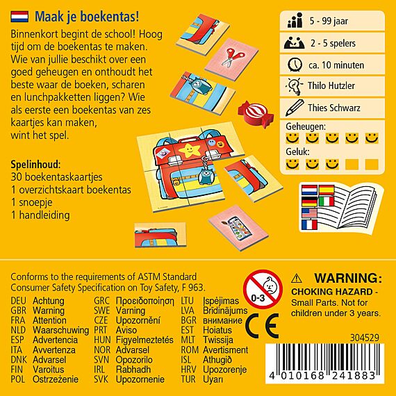 Maak Je Boekentas! - Supermini Spel