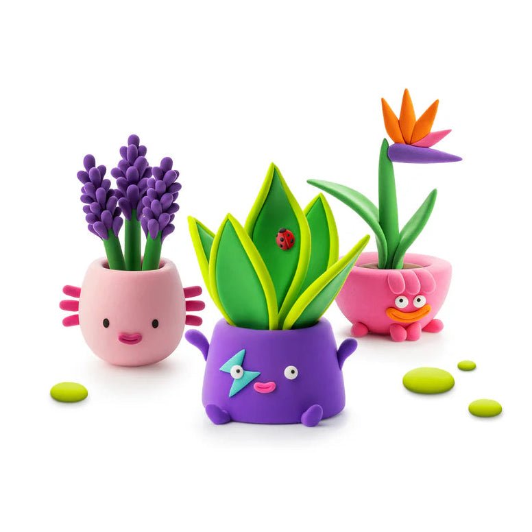 Boetseerset Plant Folks - 15 potjes - Boetseren Hey Clay - In den Olifant
