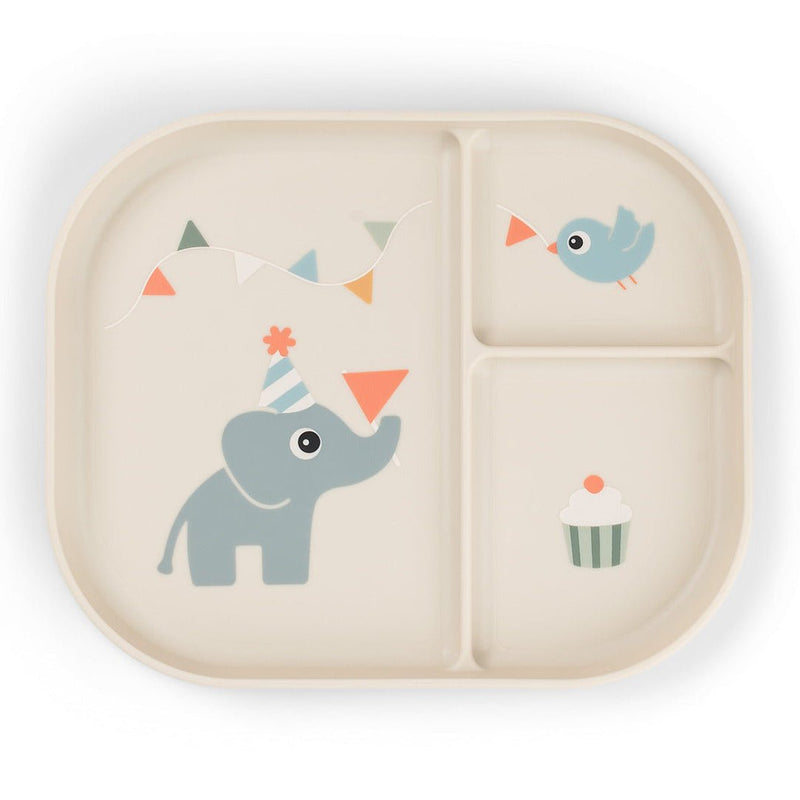 Bord met vakjes - Celebration Sand - Aan tafel Done by Deer - In den Olifant