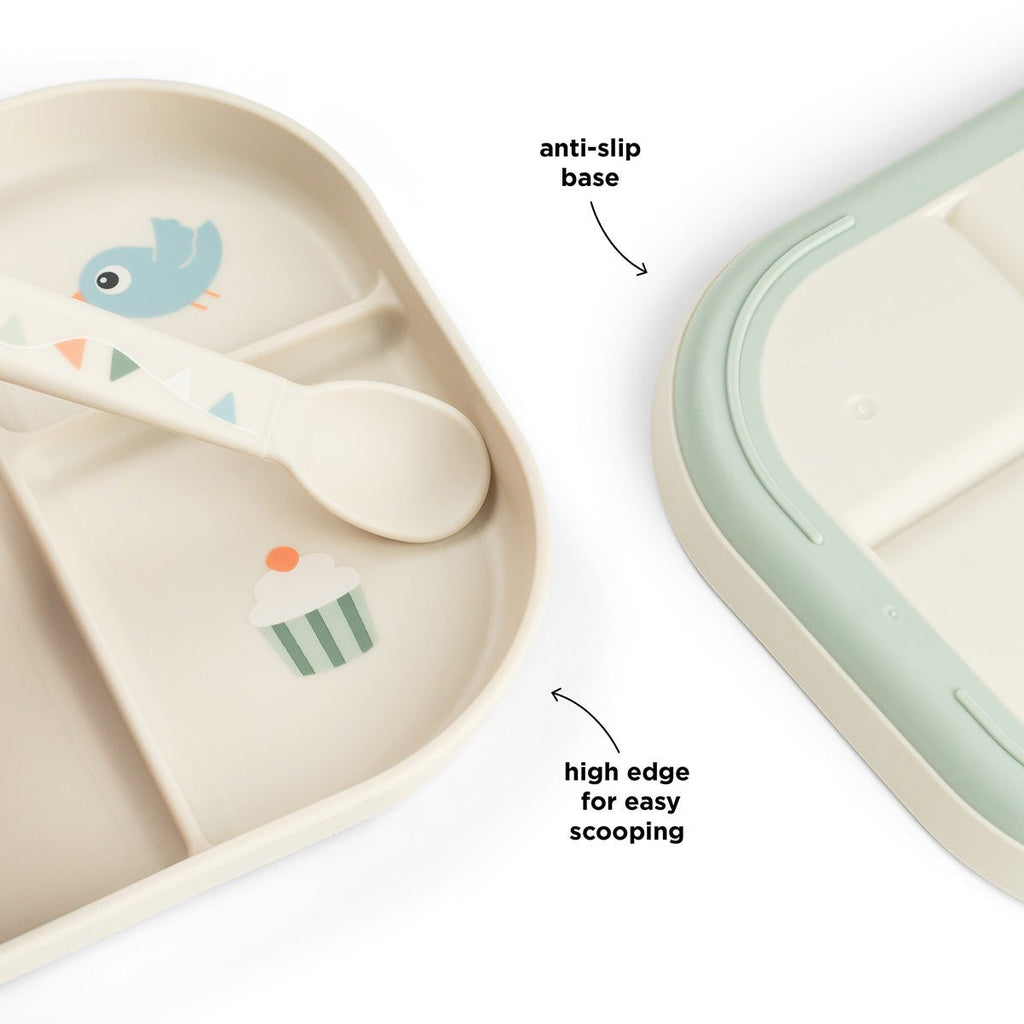 Bord met vakjes - Celebration Sand - Aan tafel Done by Deer - In den Olifant