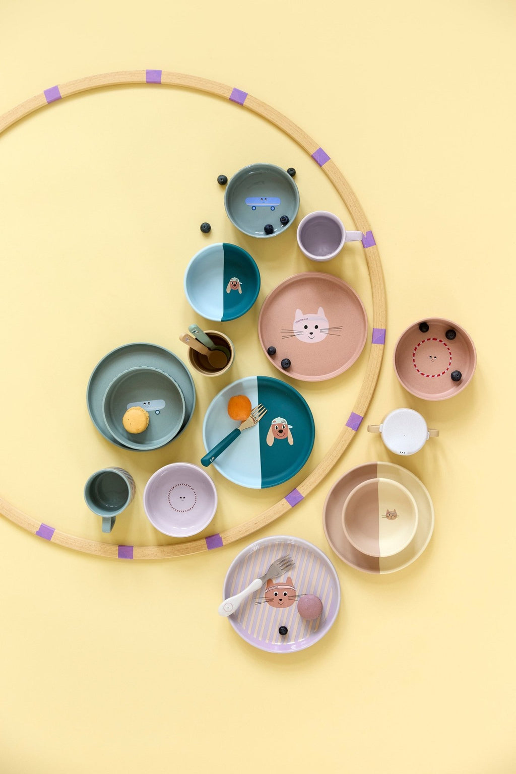 Bord PP/Cellulose Tiny Team Cat - Aan tafel Lässig - In den Olifant