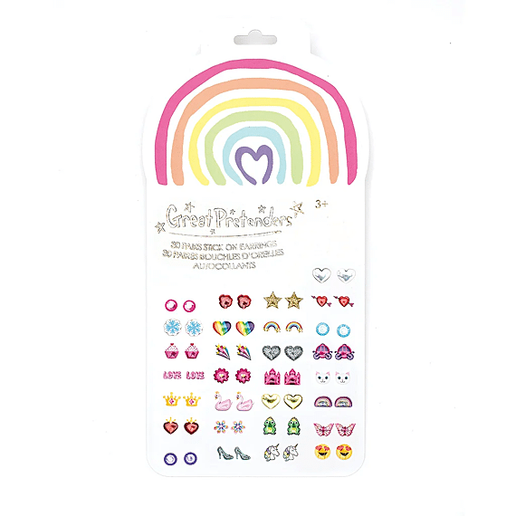 Rainbow Love Plakoorbellen - 30 Paar