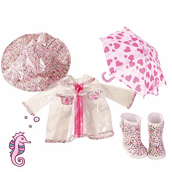 Boutique, Combi "Rainy Day", Voor Staanpoppen 45 - 50 Cm (Inhoud: 5 - Delig) - Poppenkleding Götz - In den Olifant