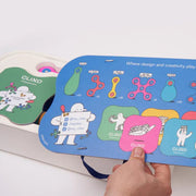 Bouwset met magneten Educatie Pack - set van 100 onderdelen - Magnetische bouwspeelgoed Clixo - In den Olifant