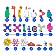 Bouwset met magneten Family Pack - 150 onderdelen - Magnetische bouwspeelgoed Clixo - In den Olifant
