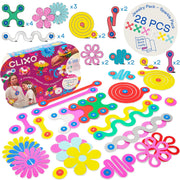 Bouwset met magneten Jewelry Pack - 28 onderdelen - Magnetische bouwspeelgoed Clixo - In den Olifant