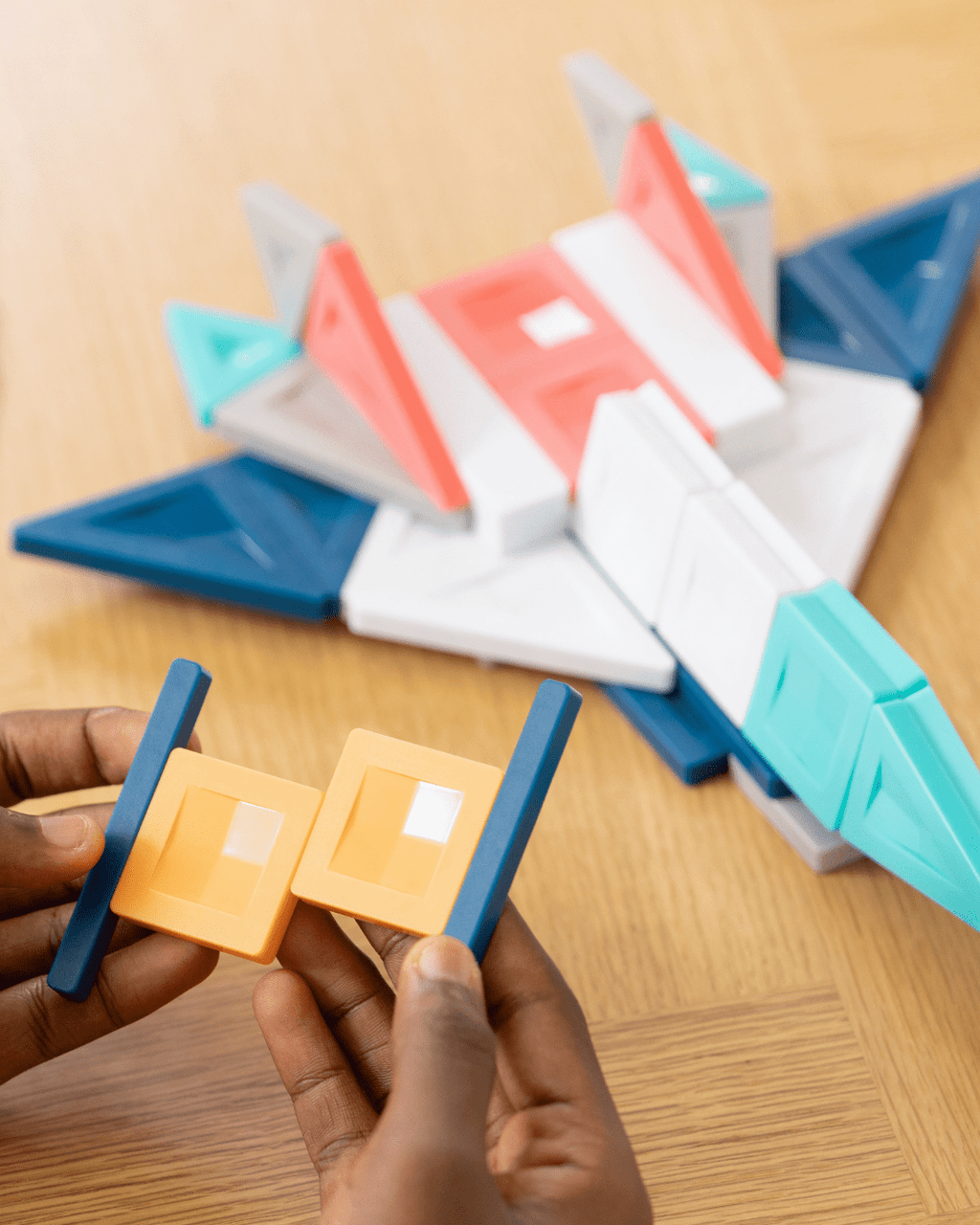 Bouwset met magneten PRO Constructor Set van 70 - Magnetische bouwspeelgoed Connetix - In den Olifant