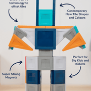 Bouwset met magneten PRO Constructor Set van 70 - Magnetische bouwspeelgoed Connetix - In den Olifant