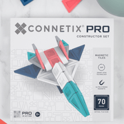 Bouwset met magneten PRO Constructor Set van 70 - Magnetische bouwspeelgoed Connetix - In den Olifant