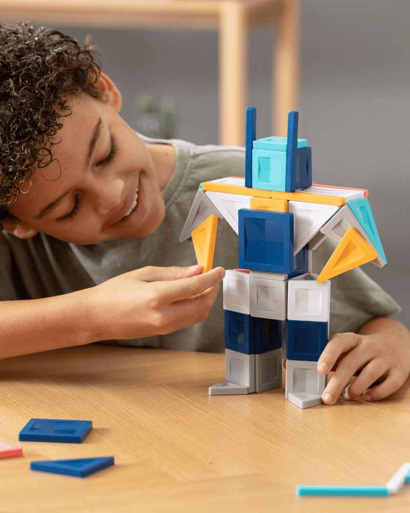 Bouwset met magneten PRO Constructor Set van 70 - Magnetische bouwspeelgoed Connetix - In den Olifant