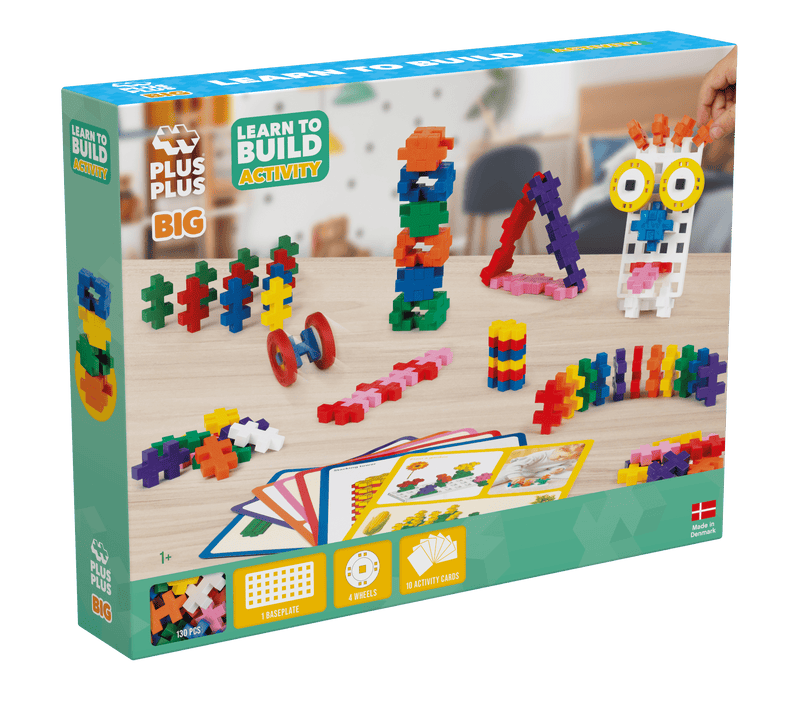 Bouwstenen Plus-Plus BIG Learn to Build Activity Set - 130 stuks - Bouwsets Plus-Plus - In den Olifant