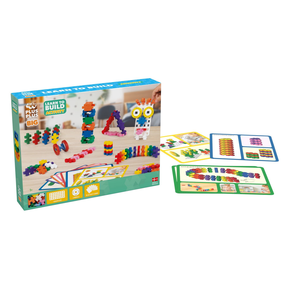 Bouwstenen Plus-Plus BIG Learn to Build Activity Set - 130 stuks - Bouwsets Plus-Plus - In den Olifant