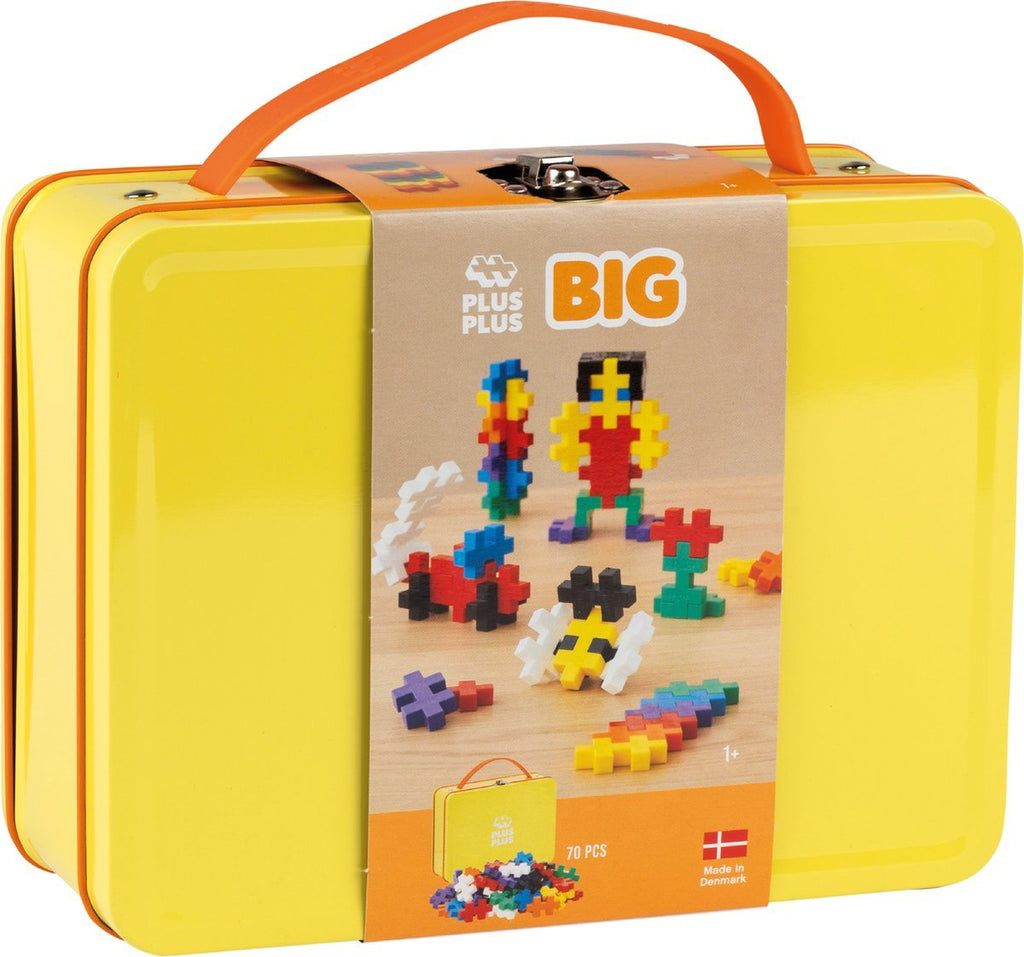 Bouwstenen Plus-Plus BIG Metal Suitcase Basic - 70 stuks - Bouwsets Plus-Plus - In den Olifant