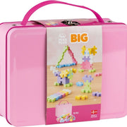 Bouwstenen Plus-Plus BIG Metal Suitcase Pastel - 70 stuks - Bouwsets Plus-Plus - In den Olifant
