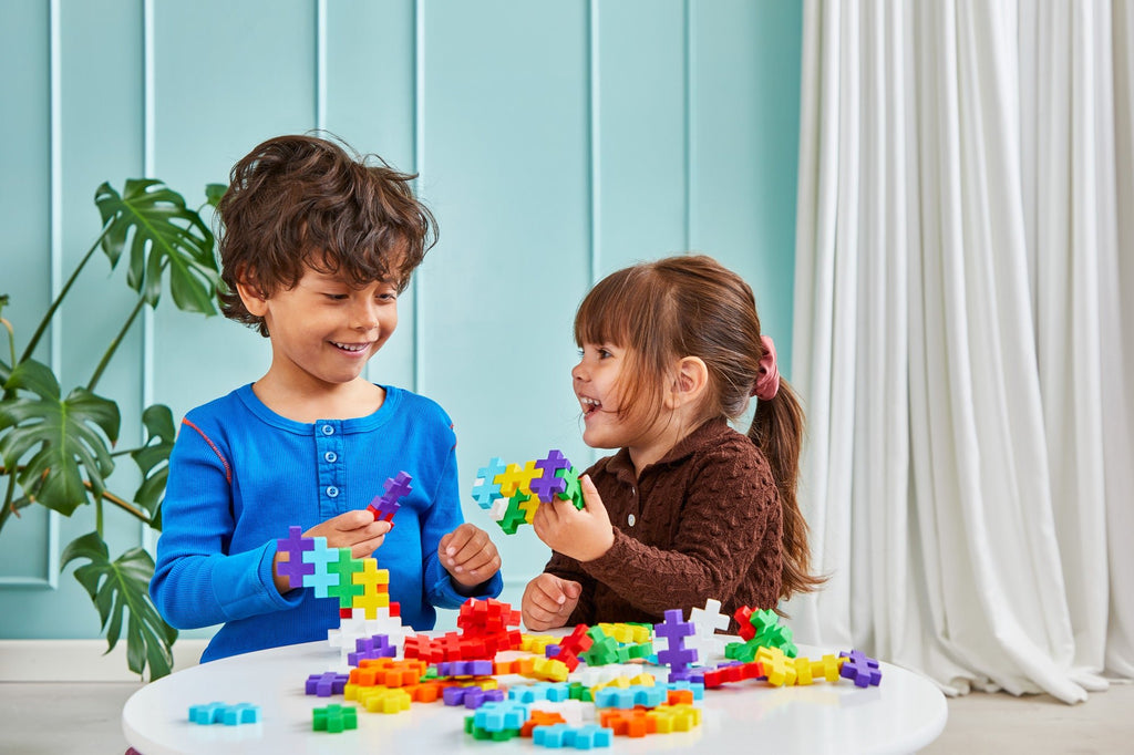 Bouwstenen Plus - Plus BIG Rainbow Mix - 100 stuks - Bouwsets Plus - Plus - In den Olifant