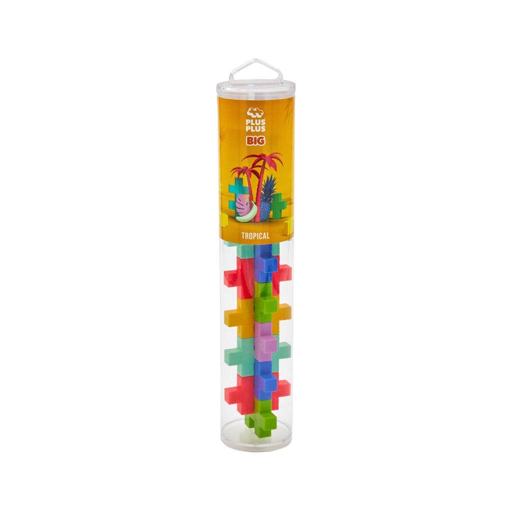 Bouwstenen Plus - Plus BIG Tropical - Tube 15 stuks - Bouwsets Plus - Plus - In den Olifant