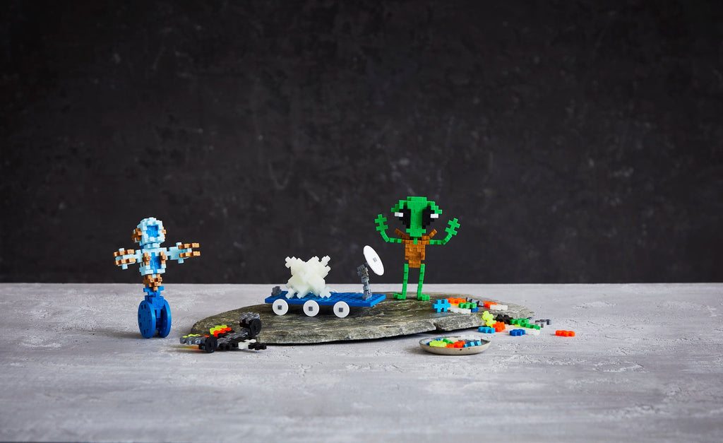 Bouwstenen Plus-Plus Learn to Build Space Super Set - 1000 stuks - Plus-Plus - In den Olifant