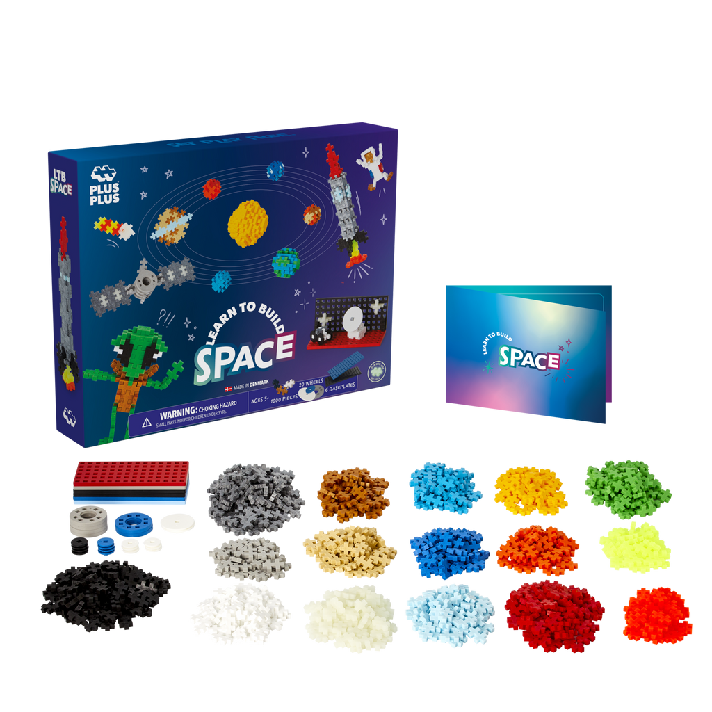 Bouwstenen Plus-Plus Learn to Build Space Super Set - 1000 stuks - Plus-Plus - In den Olifant