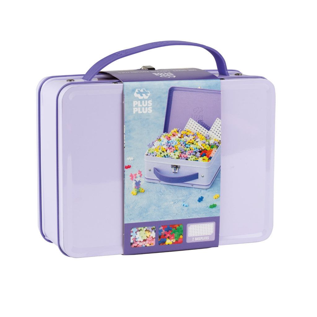 Bouwstenen Plus-Plus Metal Suitcase Pastel - 600 stuks - Bouwsets Plus-Plus - In den Olifant