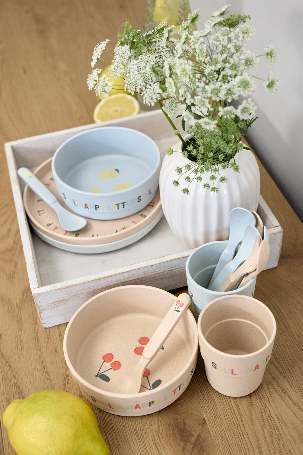 Bowl PP/Cellulose Happy Fruits Lemon - Aan tafel Lässig - In den Olifant