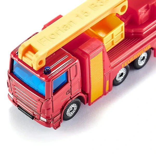 Brandweer Ladderwagen Met Reddingsplatform - Auto's en voertuigen Siku - In den Olifant