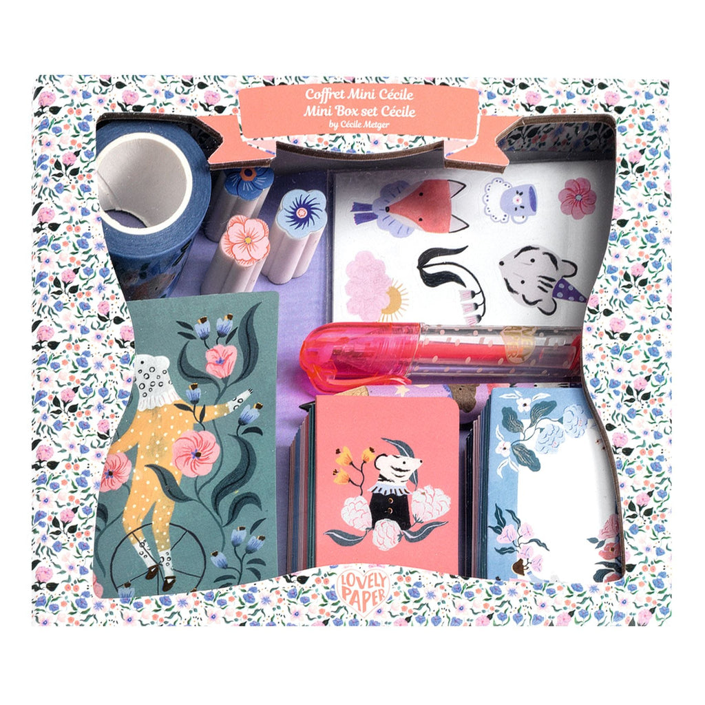 Briefpapier koffertje - Coffret Mini Cécile - Papierwaren Djeco - In den Olifant