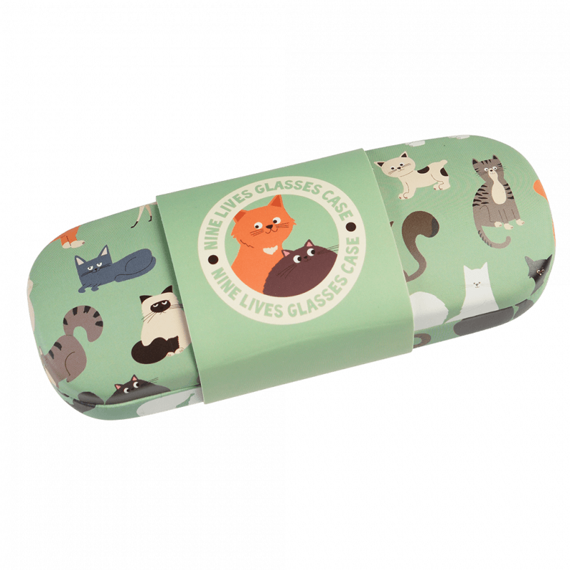 Brillendoos met brillendoekje - Nine Lives - Tassen en portemonnees REX London - In den Olifant