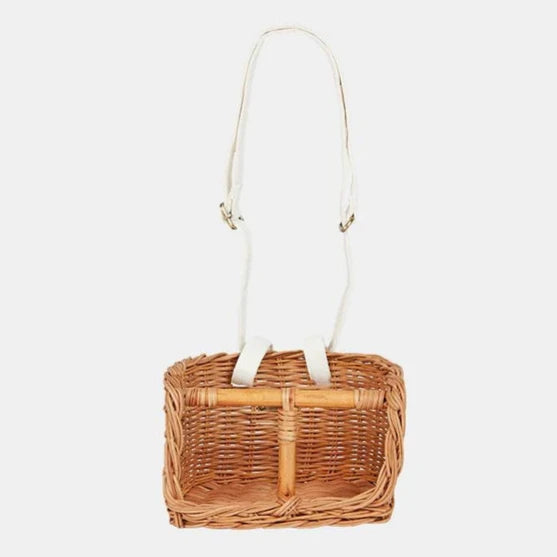 Rieten Poppendrager - Dinkum Dolls Bring-Me Basket