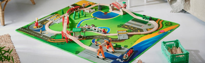 Brio World Speelmat - 155 x 120 cm - Treinsporen en accessoires Brio - In den Olifant