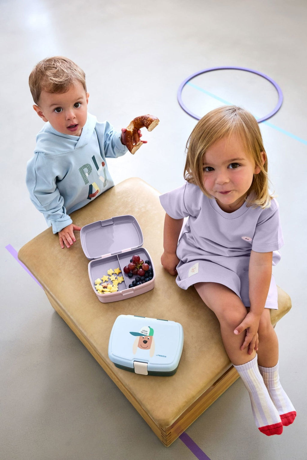 Brooddoos met vakjes - Tiny Team Cat - Lunchboxen en snackdoosjes Lässig - In den Olifant