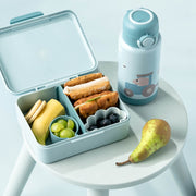 Brooddoos met vakverdeling - Tiny farm Blue - Lunchboxen en snackdoosjes Done by Deer - In den Olifant