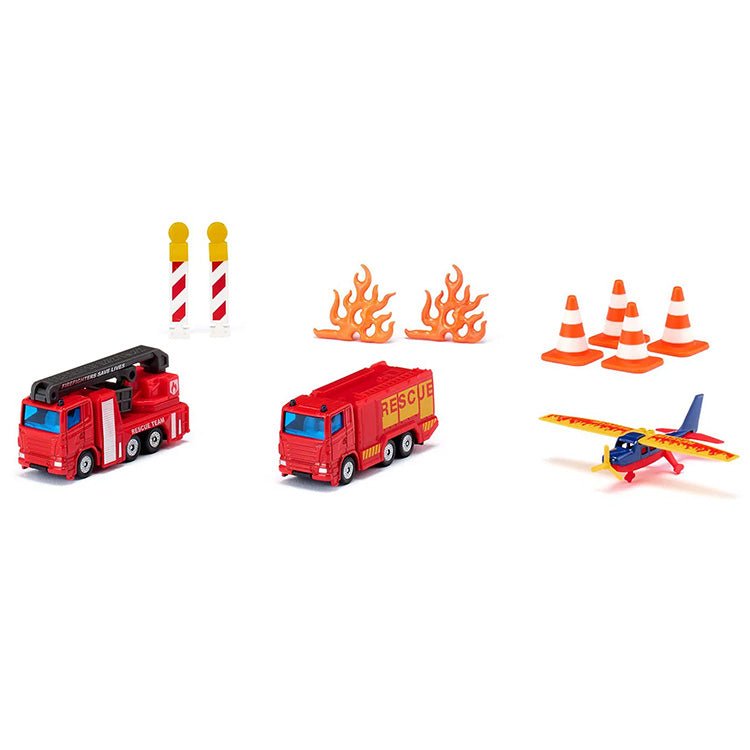 Cadeauset Brandweer - set van 11 - Auto's en voertuigen Siku - In den Olifant