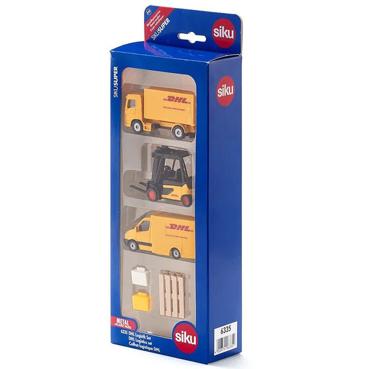 Cadeauset DHL Logistiek - set van 6 - Auto's en voertuigen Siku - In den Olifant
