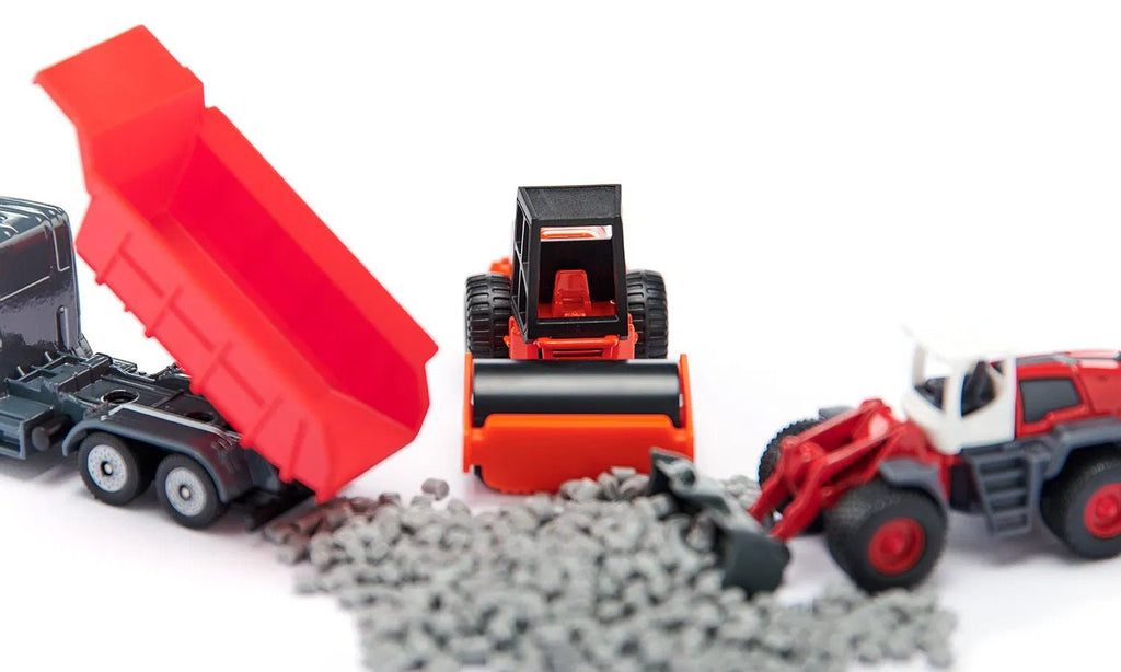 Cadeauset Wegenbouw - set van 4 - Auto's en voertuigen Siku - In den Olifant