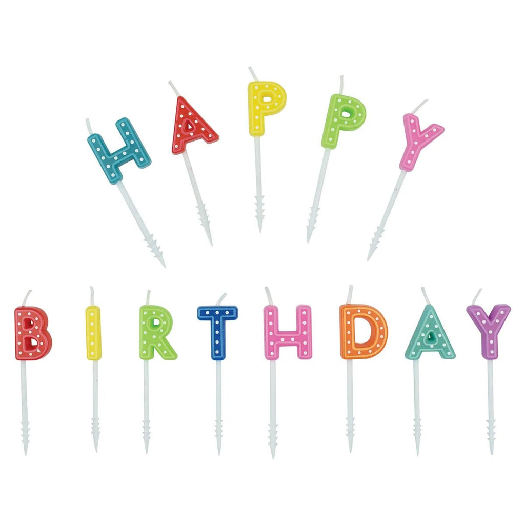 Cake Candles Party Candles Multicolor - set van 13 - Feestkaarsjes Legami - In den Olifant