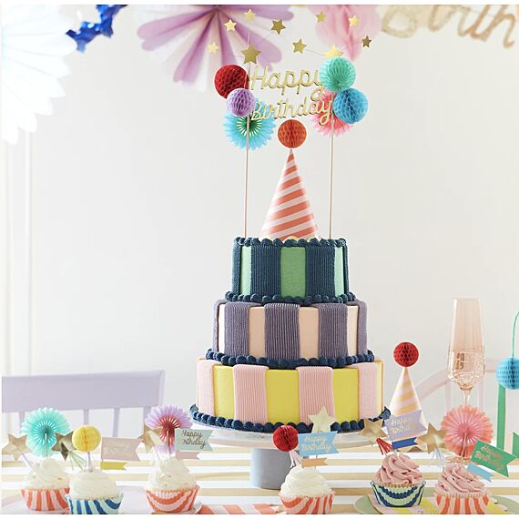 Cake Topper - Happy Birthday