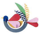 Capsule Collection - Feathery Bird - Muurdecoratie Studio Roof - In den Olifant